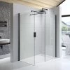 Kudos Ultimate 10mm Matt Black Corner Walk-In Enclosure 1 Kudos Ultimate 10mm Matt Black Corner Walk-In Enclosure -Shower Trays Shop U10CP1270MBK P