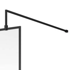 Venice 1600 x 800 Matt Black Abstract Grid Wet Room (1000mm Screen + Tray) 13 Venice 1600 x 800 Matt Black Abstract Grid Wet Room (1000mm Screen + Tray) -Shower Trays Shop VAMBG05 d2 460