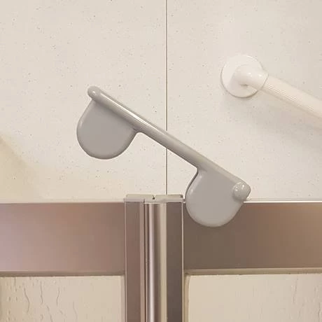 Milton Silver LH Corner Access Half Height Bi-Fold & Tri-Fold Shower Doors 5 Milton Silver LH Corner Access Half Height Bi-Fold & Tri-Fold Shower Doors - Image 3