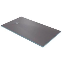 Arezzo 1600 x 900 Wet Room Enclosure Pack - Matt Black -Shower Trays Shop WRP169BE d4 460