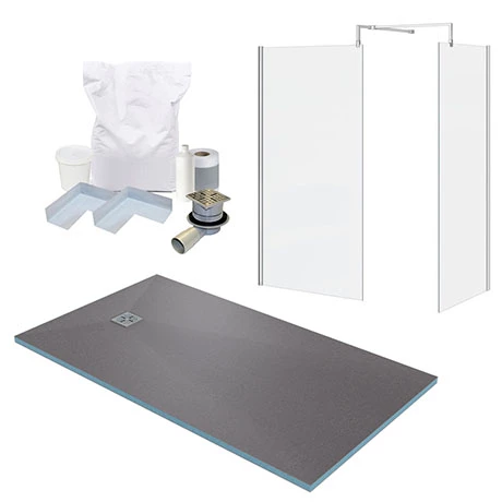 1600 x 900 Wet Room Enclosure Pack - Chrome 3 1600 x 900 Wet Room Enclosure Pack - Chrome