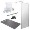 1600 x 900 Wet Room Pack with 600mm Linear Waste -Shower Trays Shop WRP169L np