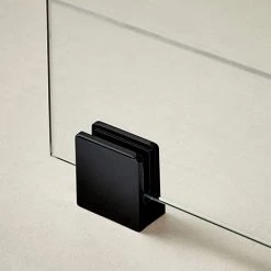 Hudson Reed Matt Black Wetroom Screen Support Foot - WRSF008