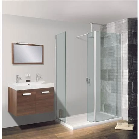 Crosswater - Walk In Low Profile Acrylic Shower Tray with Waste - 2 Size Options 4 Crosswater - Walk In Low Profile Acrylic Shower Tray with Waste - 2 Size Options - Image 2